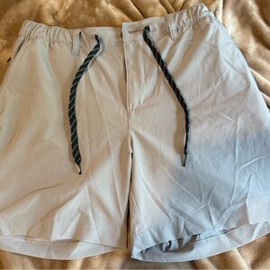 Chubbies Gray Shorts with Black Drawstring